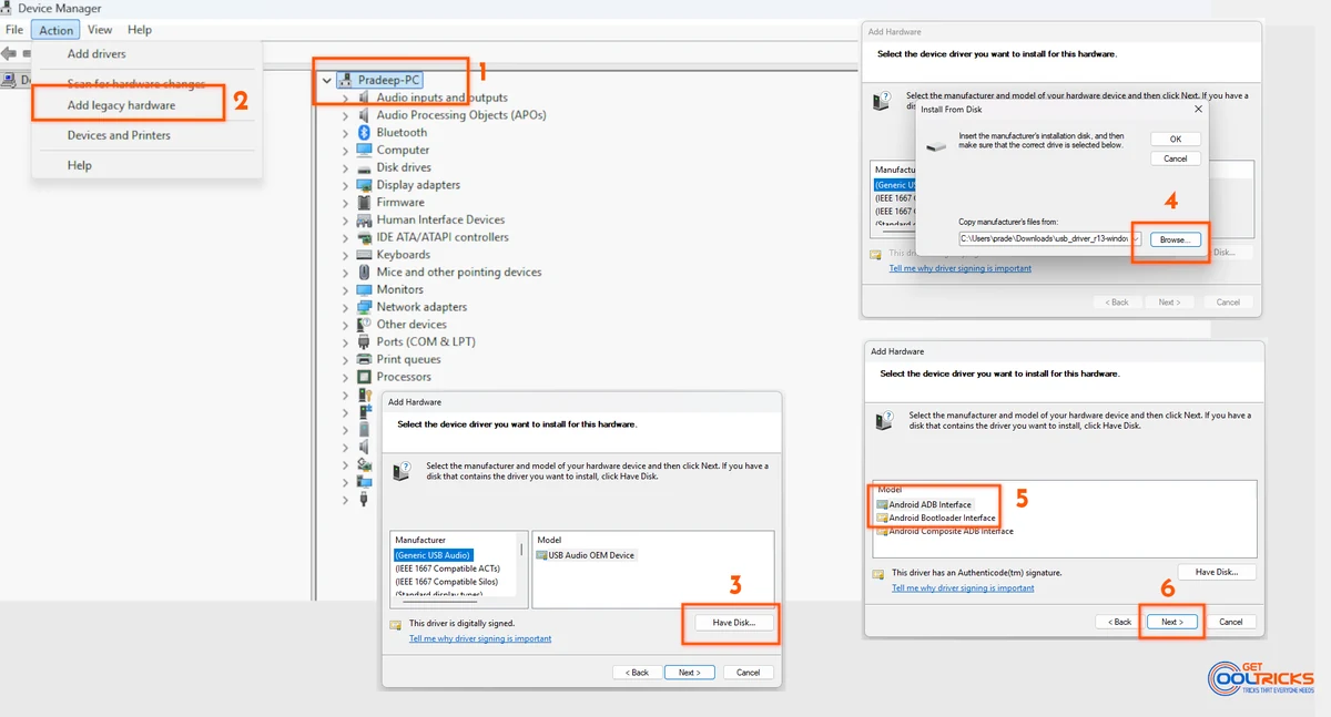 How to Install Legacy Hardware Drivers on Windows
