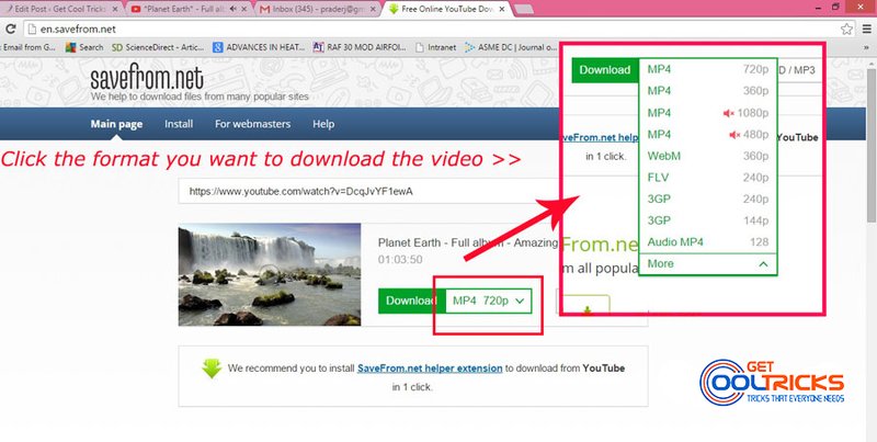 savefrom net download youtube video for mac