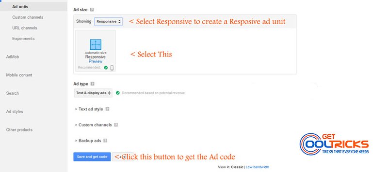 Creating-Ad-unit-in-Google-Adsense-GetCoolTricks-4