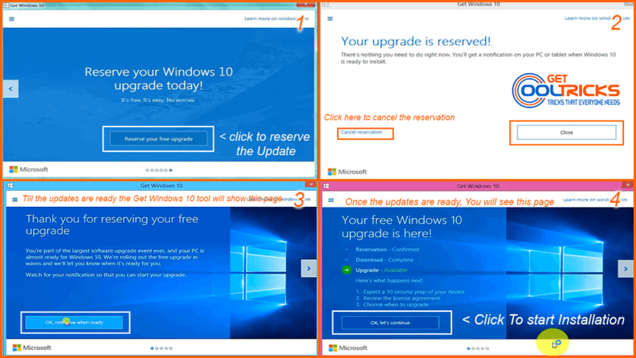 Free Upgrade To Windows 10 From Windows 7 Or 8 Get Cool Tricks