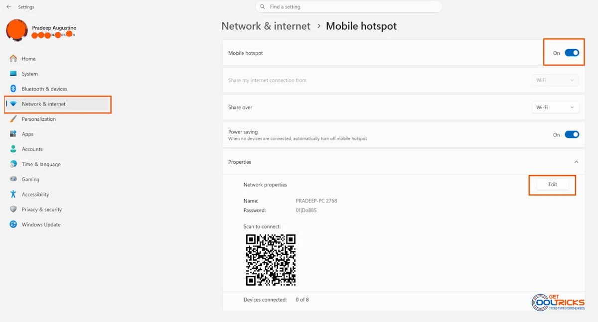 How to Create a Mobile Hotspot on Windows